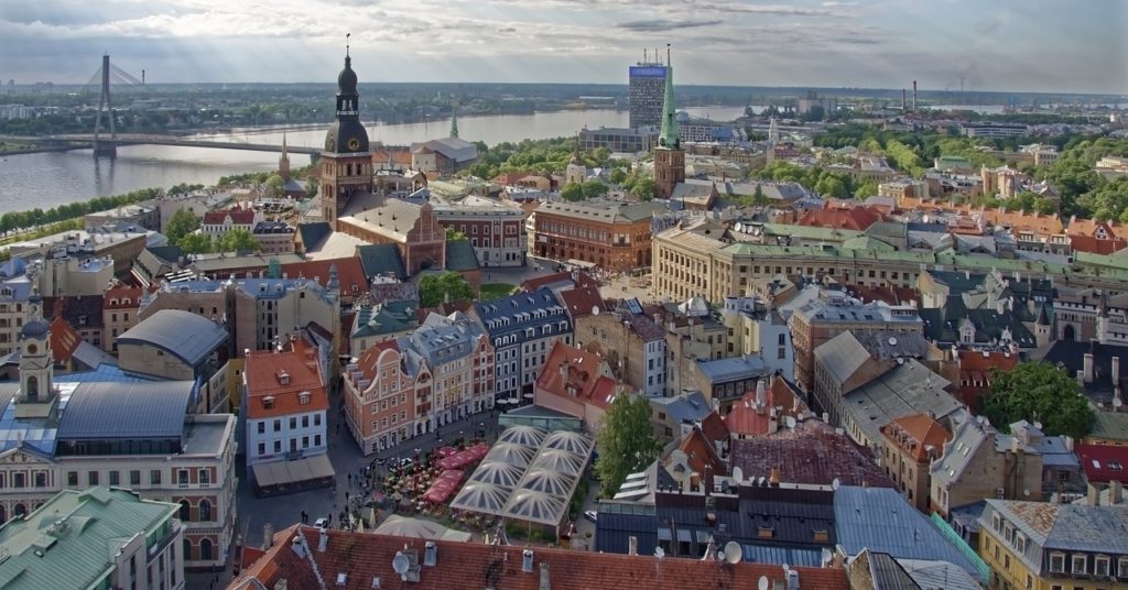 Stadt Riga in Lettland