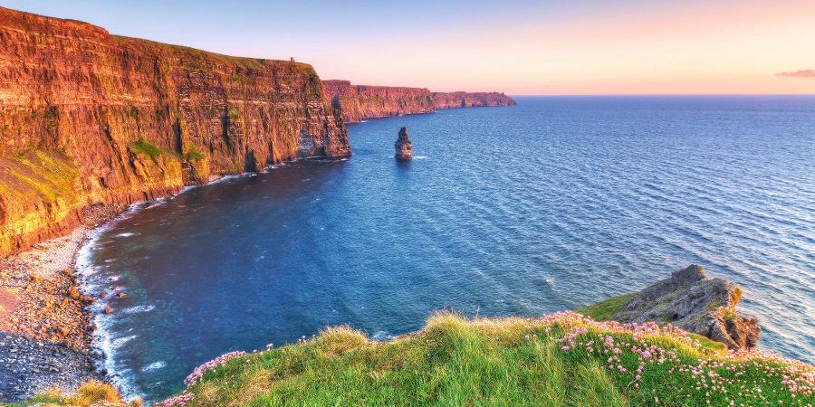 Cliffs of Moher at sunset in Co. Clare, Ireland