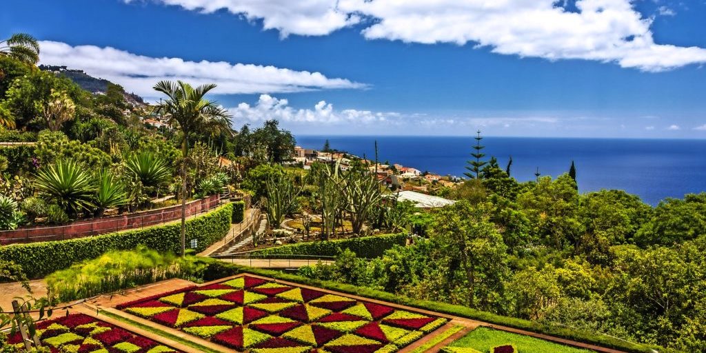 Madeira island: botanical garden Monte, Funchal, Portugal