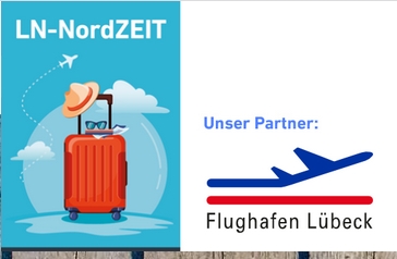 LN-NordZEIT und Flughafen Lübeck – starke Partner für Reisen im Norden. LN-NordZEIT und Flughafen Lübeck – starke Partner für Reisen im Norden.