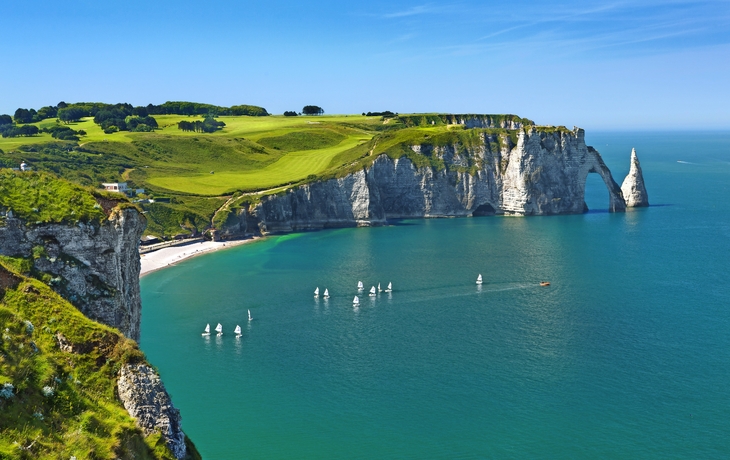 Klippen von Etretat Normandie