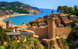 Tossa de Mar an der Costa Brava in Katalonien,Spanien