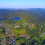 Luftbild von Fichtelberg im Fichtelgebirge, Bayern