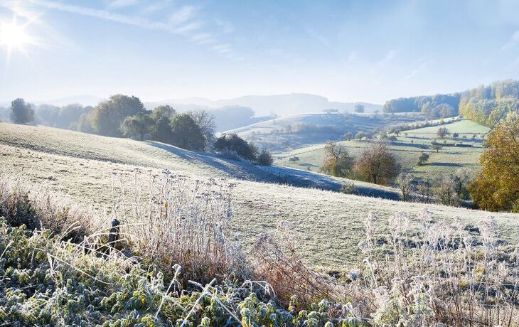 Herbstliche Landschaft im schönen Odenwald