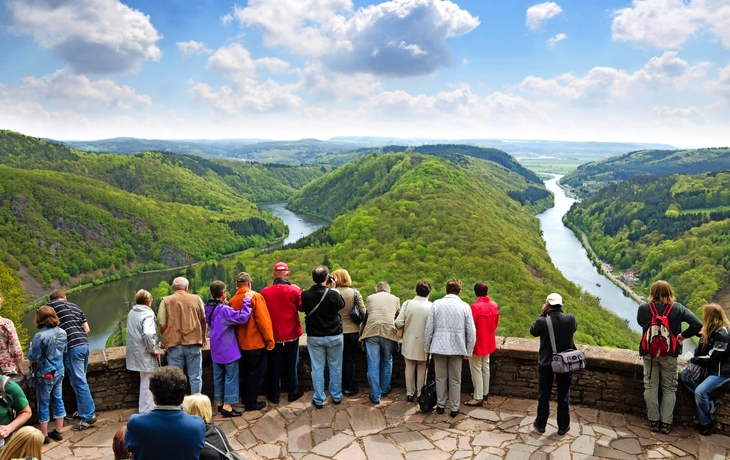 Saarschleife - Aussicht von der Cloef bei Orscholz
