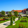 Rosengarten von Bad Kissingen in Bayern, Deutschland