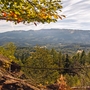 Blick von der Teufel-Kurve im Isergebirge zum Riesengebirge