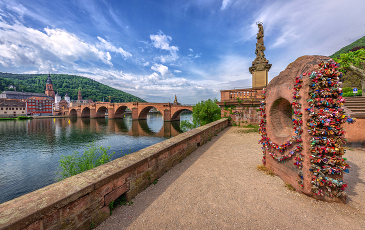 Alte Brücke in Heidelberg.