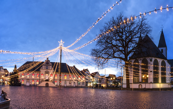 Lippstädter Rathausplatz zur Weihnachtszeit